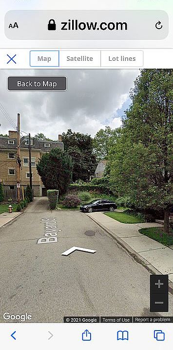 End of street brick home