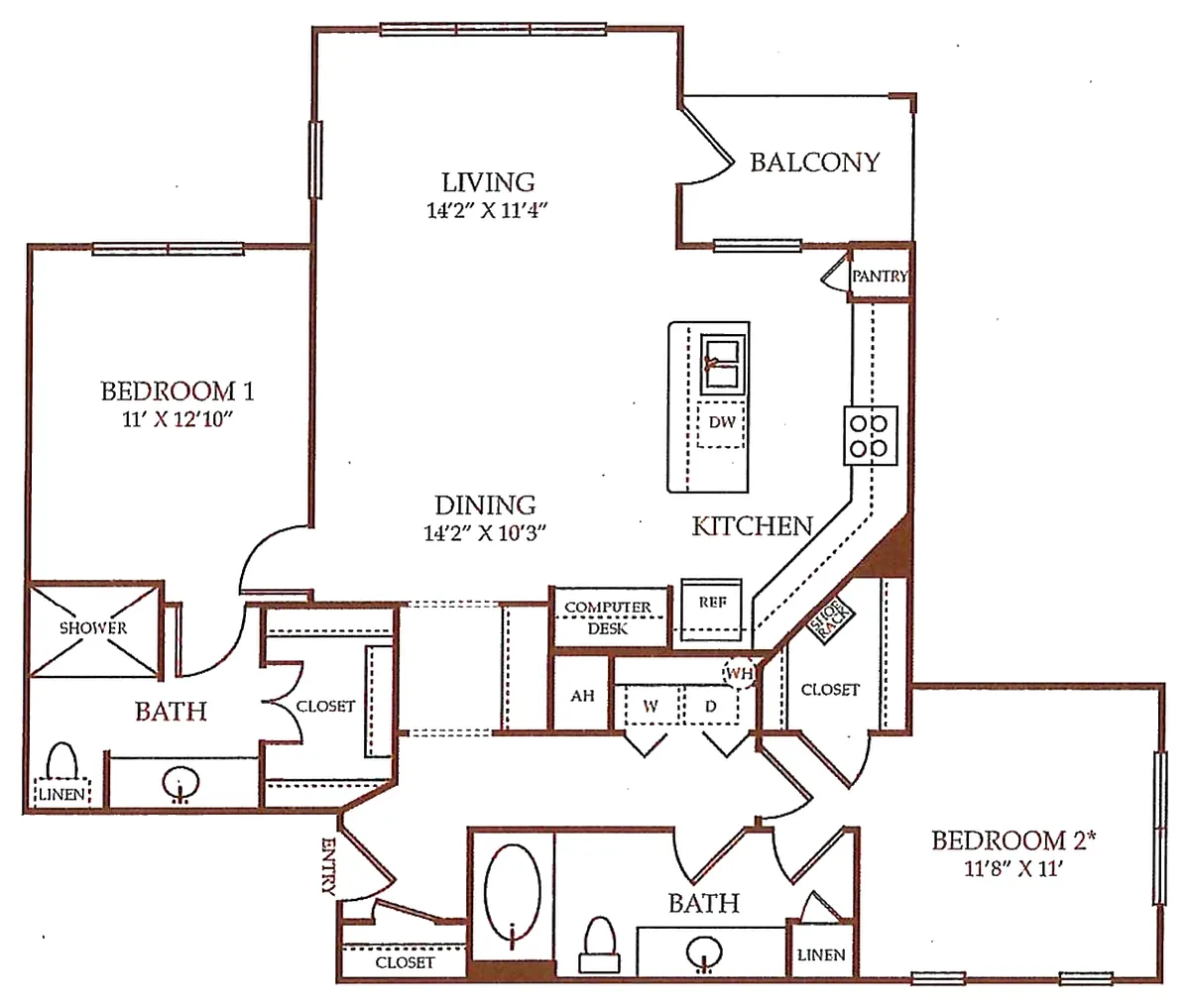 Floor plan B2