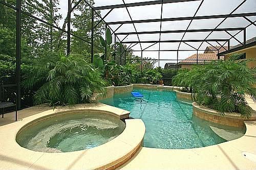 Tropical pool area