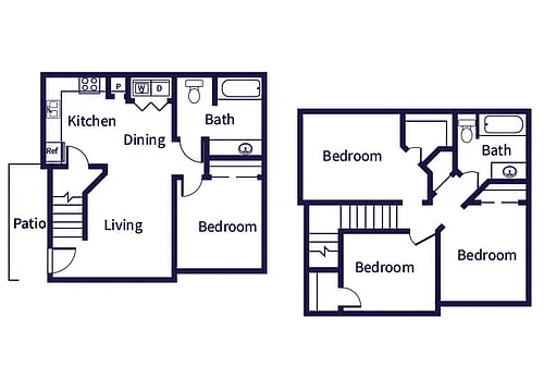 Floor plan D1TH - Income Restricted