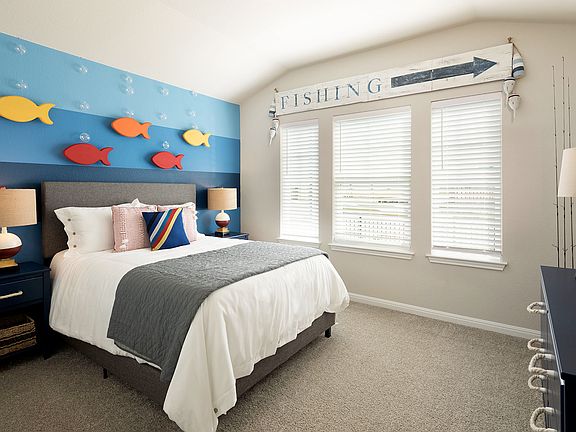 Spacious secondary bedrooms offer a unique space for every family member.