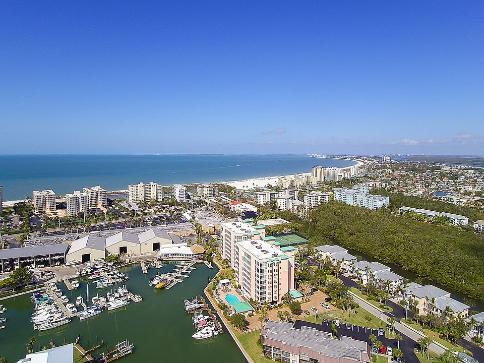 Aerial of Ft Myers Beach