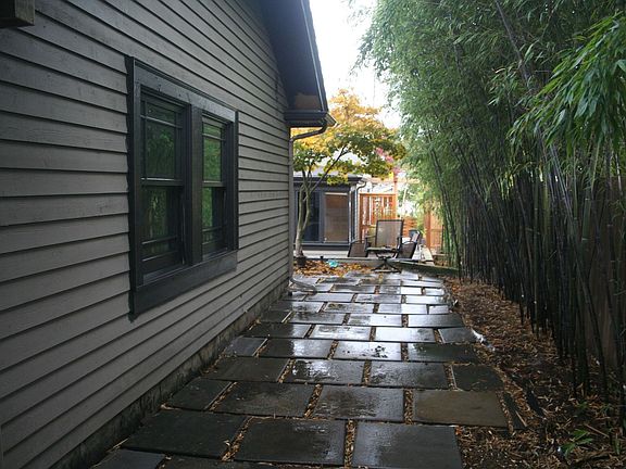 South side of garage