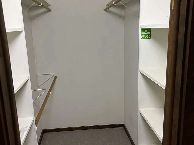 Large bedroom closets.