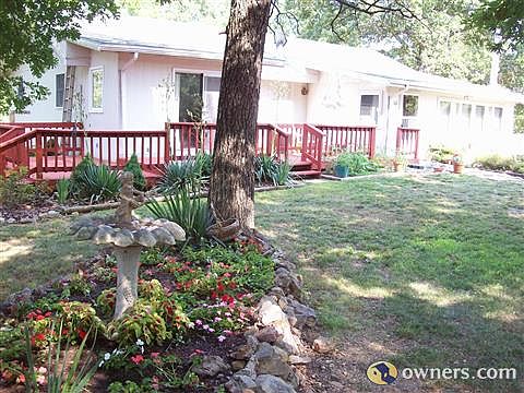 View of rear of house