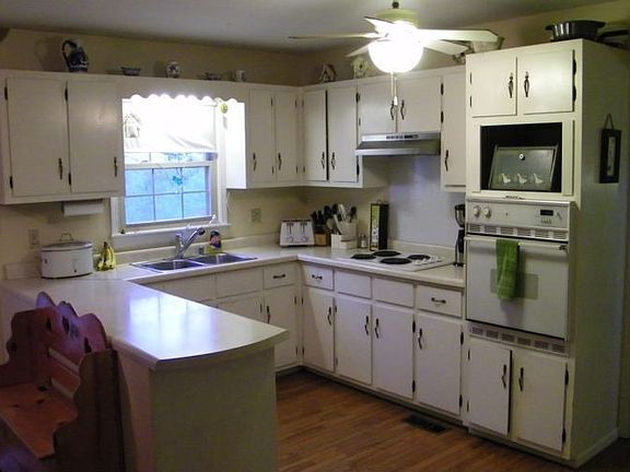 Kitchen from dining room entrance