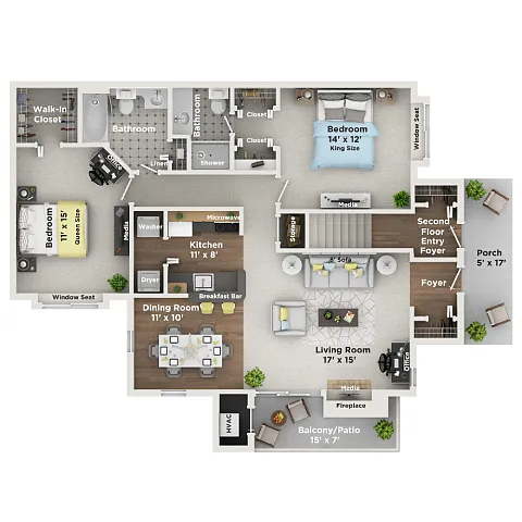 Floor plan The Kingsley