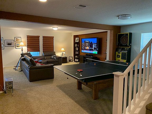 Living room and dining area