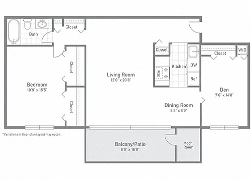 Floor plan The Bayberry