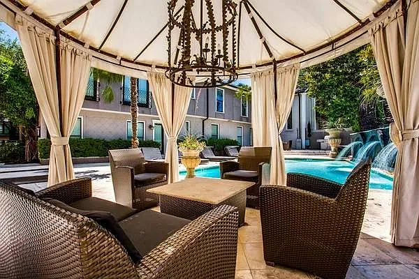 Pool gazebo. - 7730 Meadow Rd #106