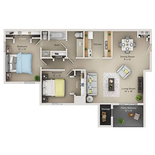 Floor plan Renovated Garden II