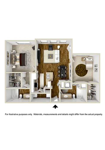 Floor plan Two Bedroom A