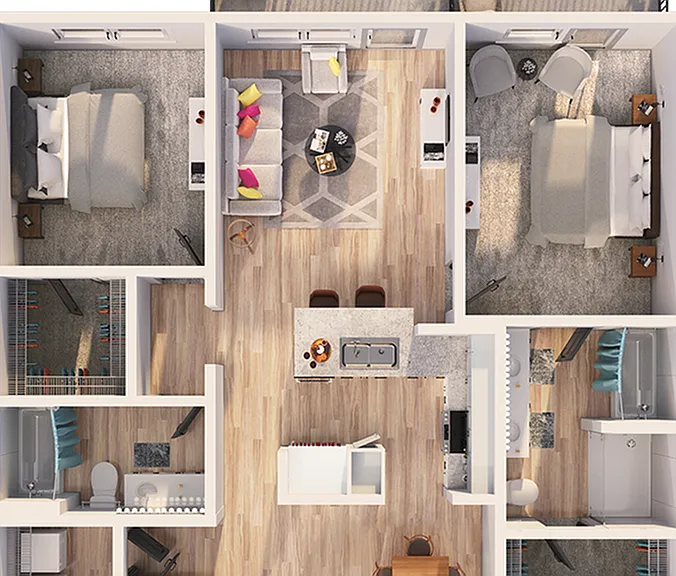 The Roosevelt Arlington Commons- B2C Floorplan The Roosevelt Arlington Commons- B2C Floorplan