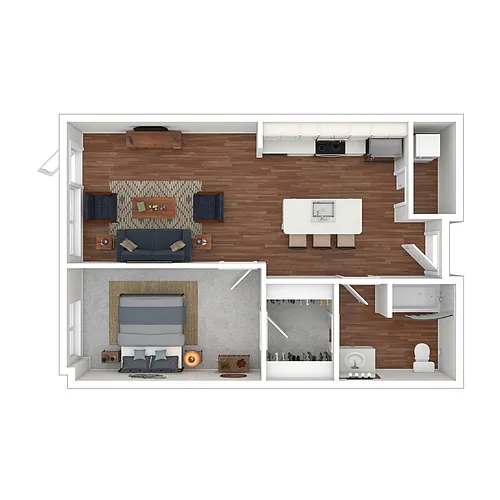 Floor plan One Bedroom