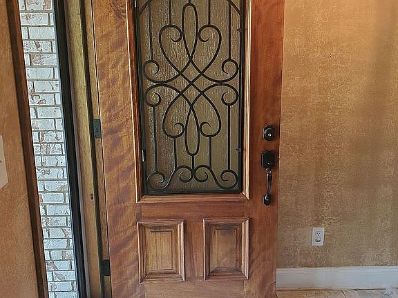 Solid mahogany front door 