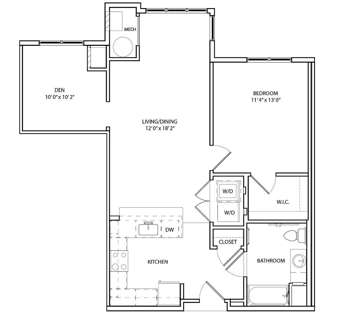 Floor plan A1GD - Den