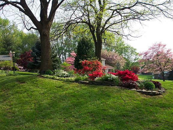 Gardens in front yard