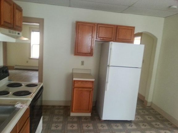 Kitchen, right side view to master bedroom, left side hallwa