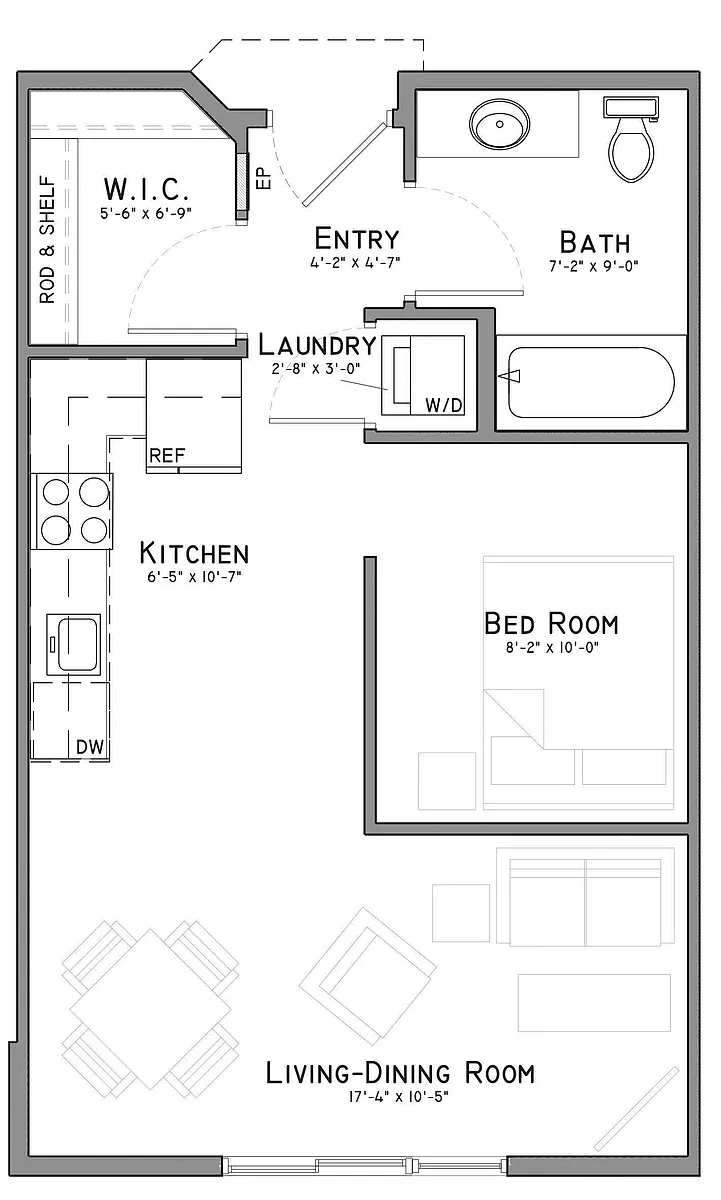 Floor plan Plum (A1-55)