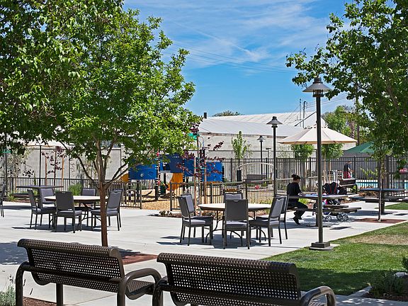 Relax, connect, or play in this vibrant outdoor hub for all ages.