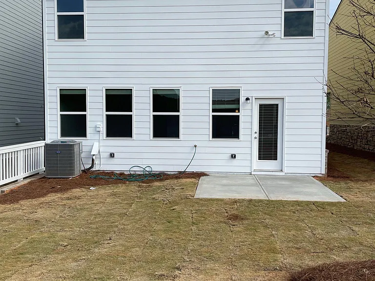 spacious backyard