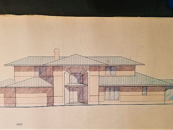 Entrance road side rendering