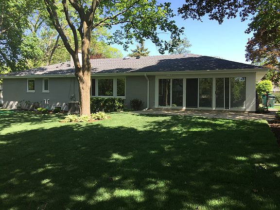 Backyard view of home