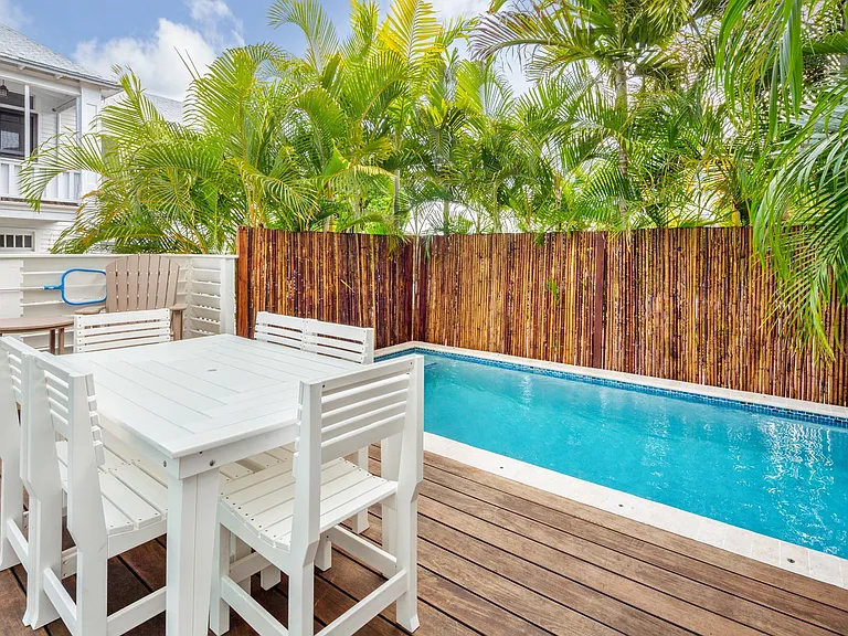 Private heated pool