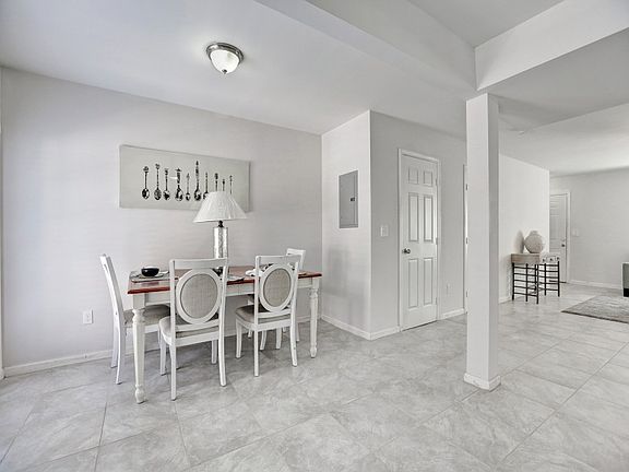 Spacious dining area