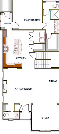 Main level floor plan