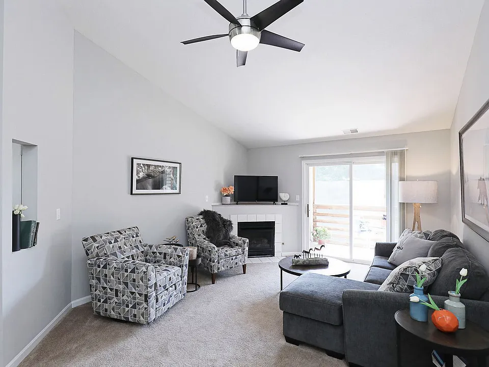 Spacious, inviting living room at Compass Pointeperfect for relaxing or entertaining in style.