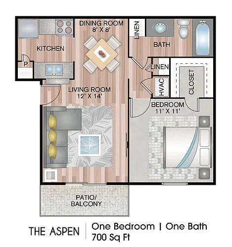 Floor plan The Aspen
