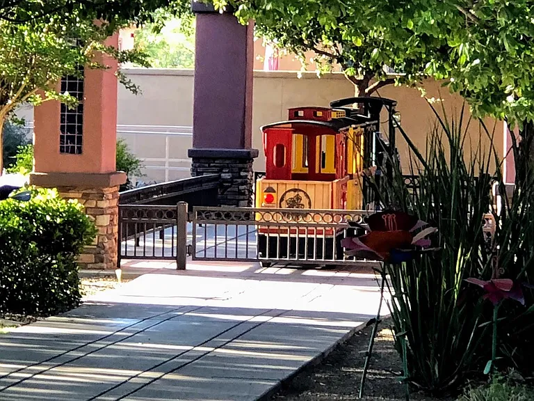 Fun Times at the Rancho Sahurita Club House riding the Trolley Train.