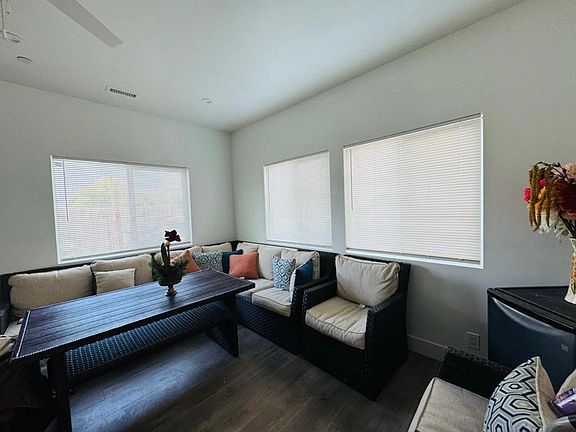 Living room has a lot of natural light