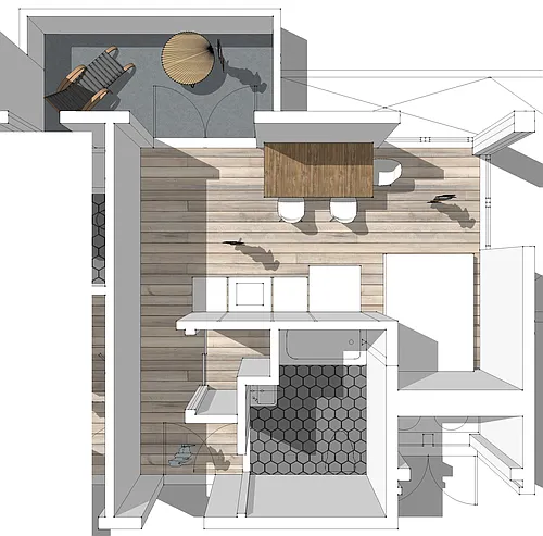 Floor plan STUDIO 3rd Floor