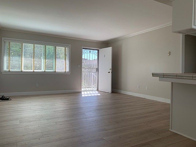 New planked flooring, sturdy blinds, nice views