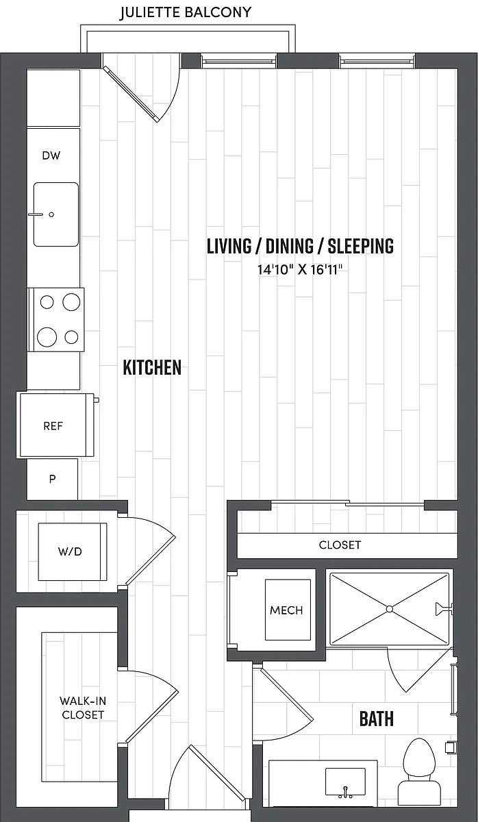 Floor plan Studio-S2.1