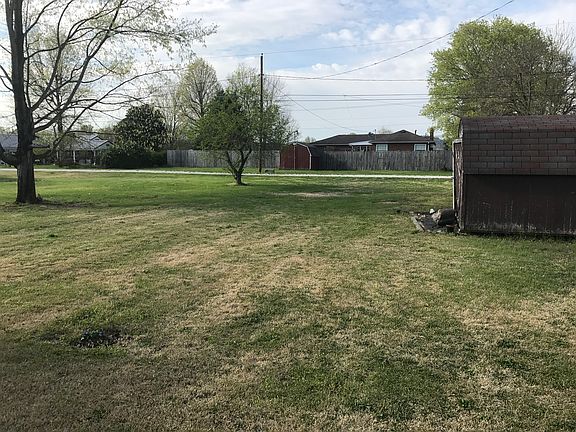 Back yard from deck to alley