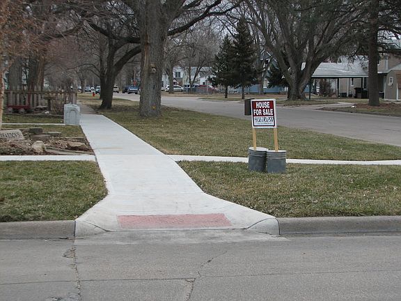 New sidewalks put in 2014