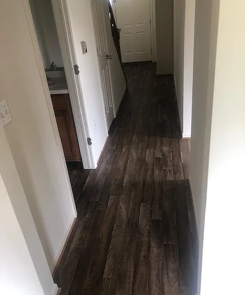 First floor hall with stairs to second floor