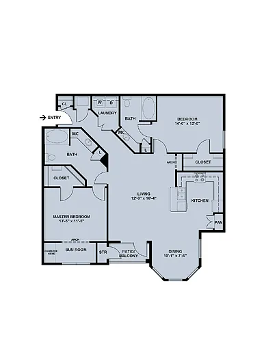 Floor plan B2