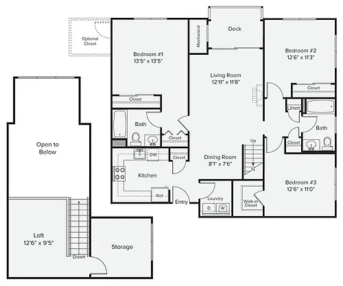 Floor plan C1LD