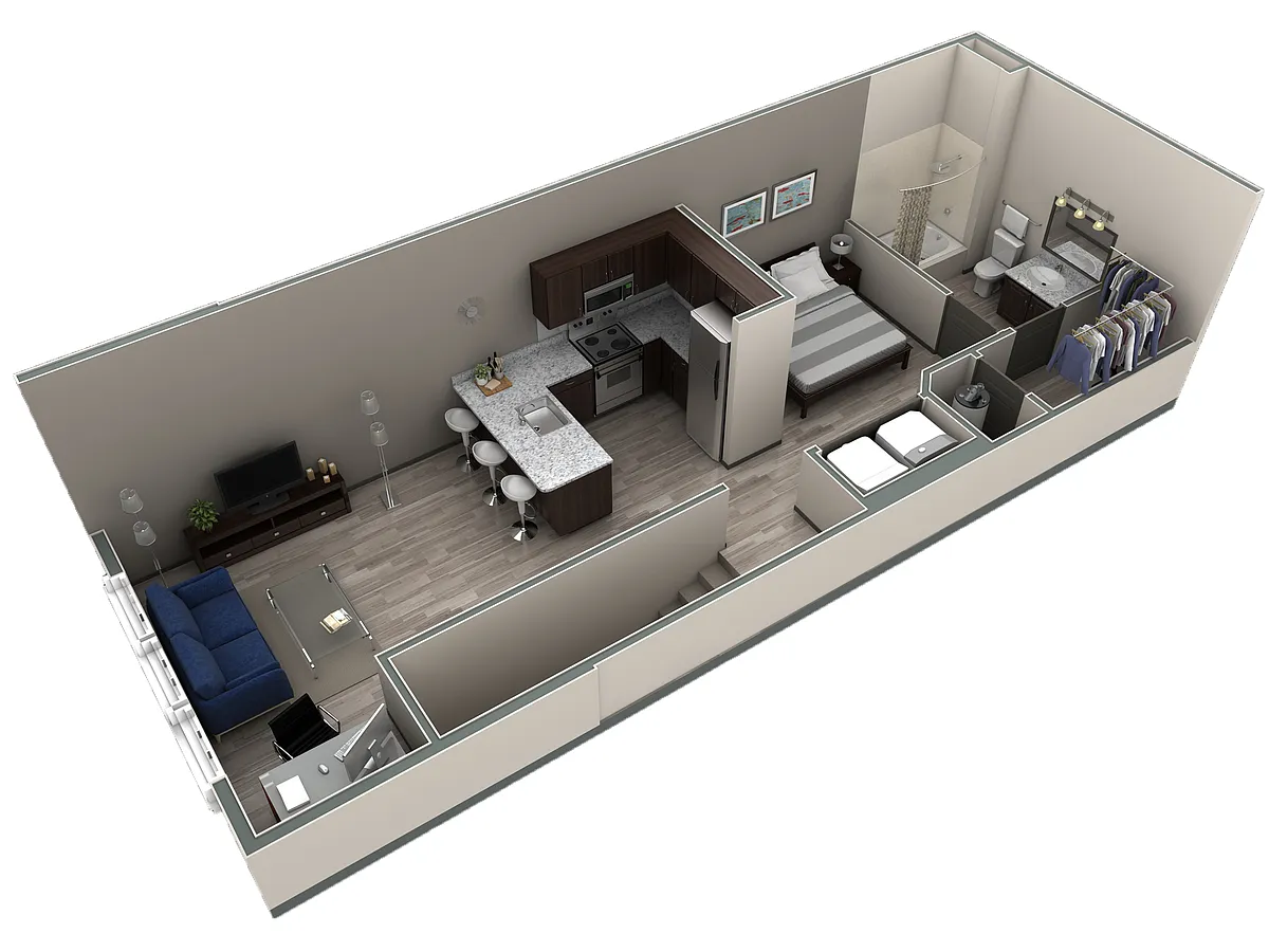 Floor plan Studio Grand Overlook