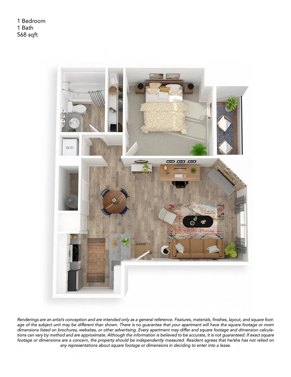 Floor plan A1 1X1