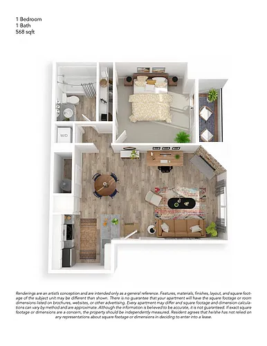 Floor plan A1 1X1