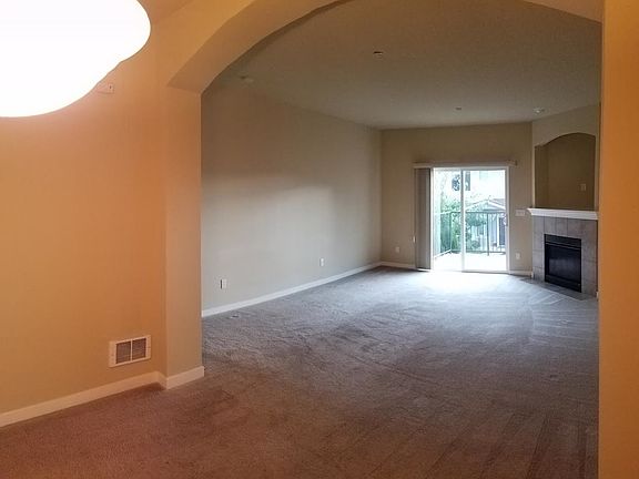 View of living room from Kitchen