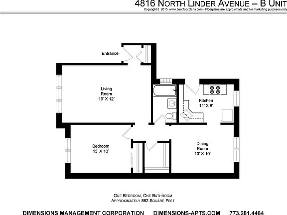 2nd image of 4816 N Linder Ave APT 2B