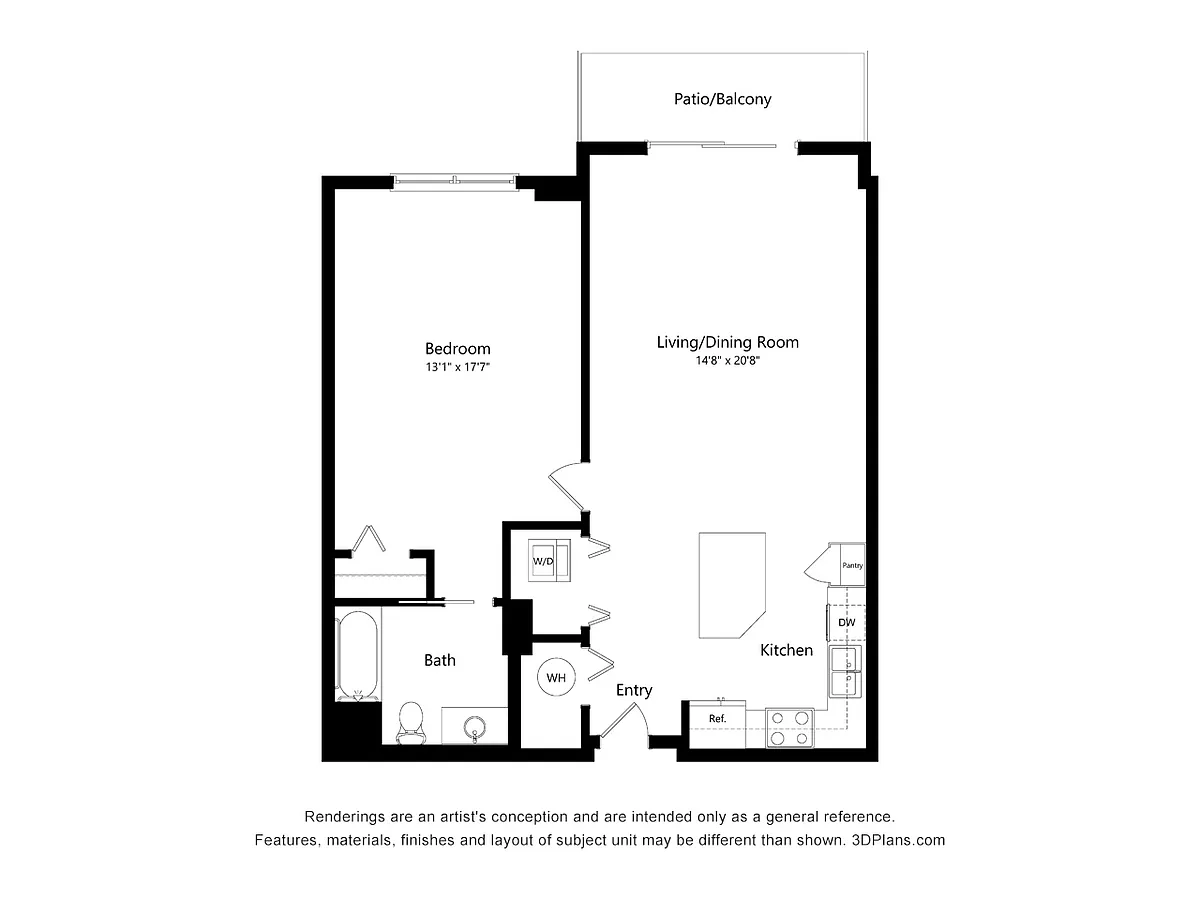 Floor plan A3 - ADA w Tub