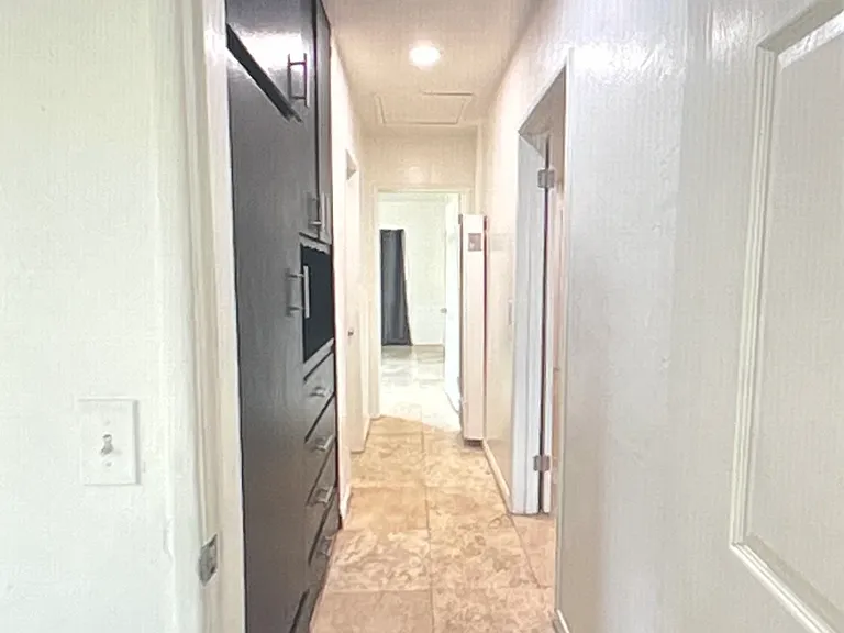 Living room travertine flooring