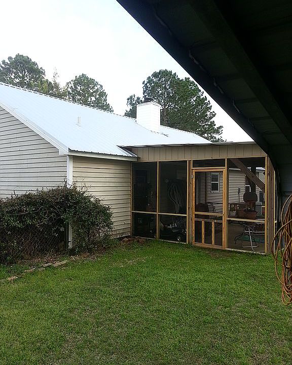 Screen Porch and Metal Roof